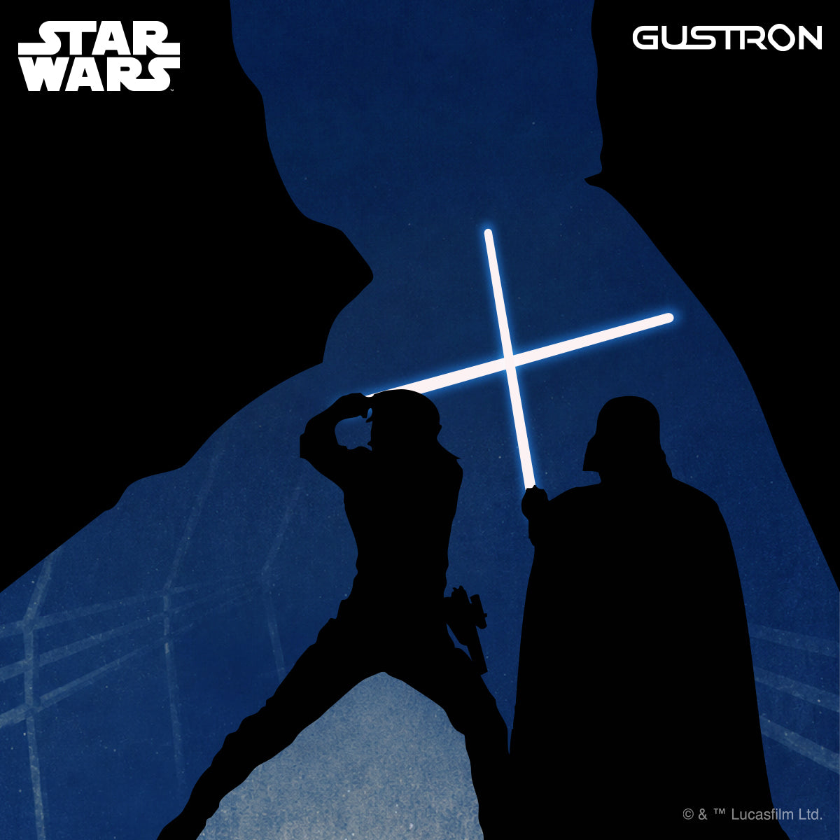 Gustron Portable Saber Fan Luke Skywalker - Blue
