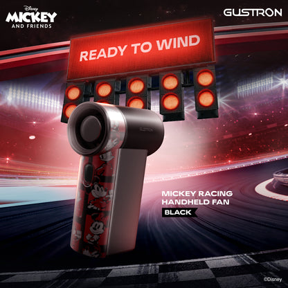 Gustron Portable Handheld Fan Mickey Racing - Black
