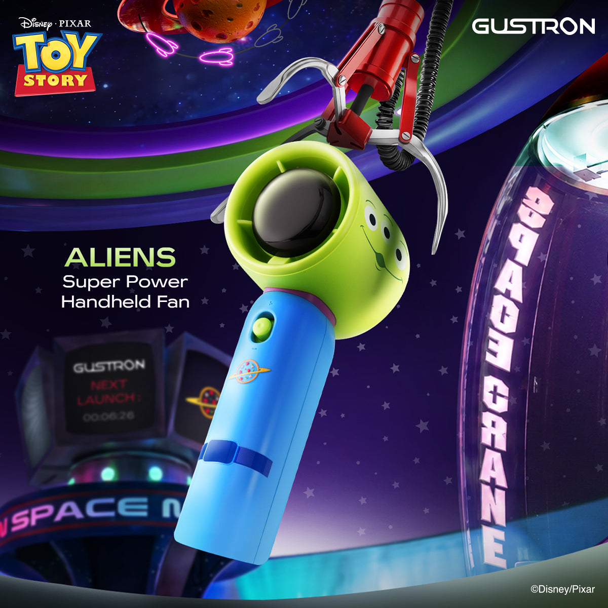 Gustron Super Power Handheld Fan Aliens