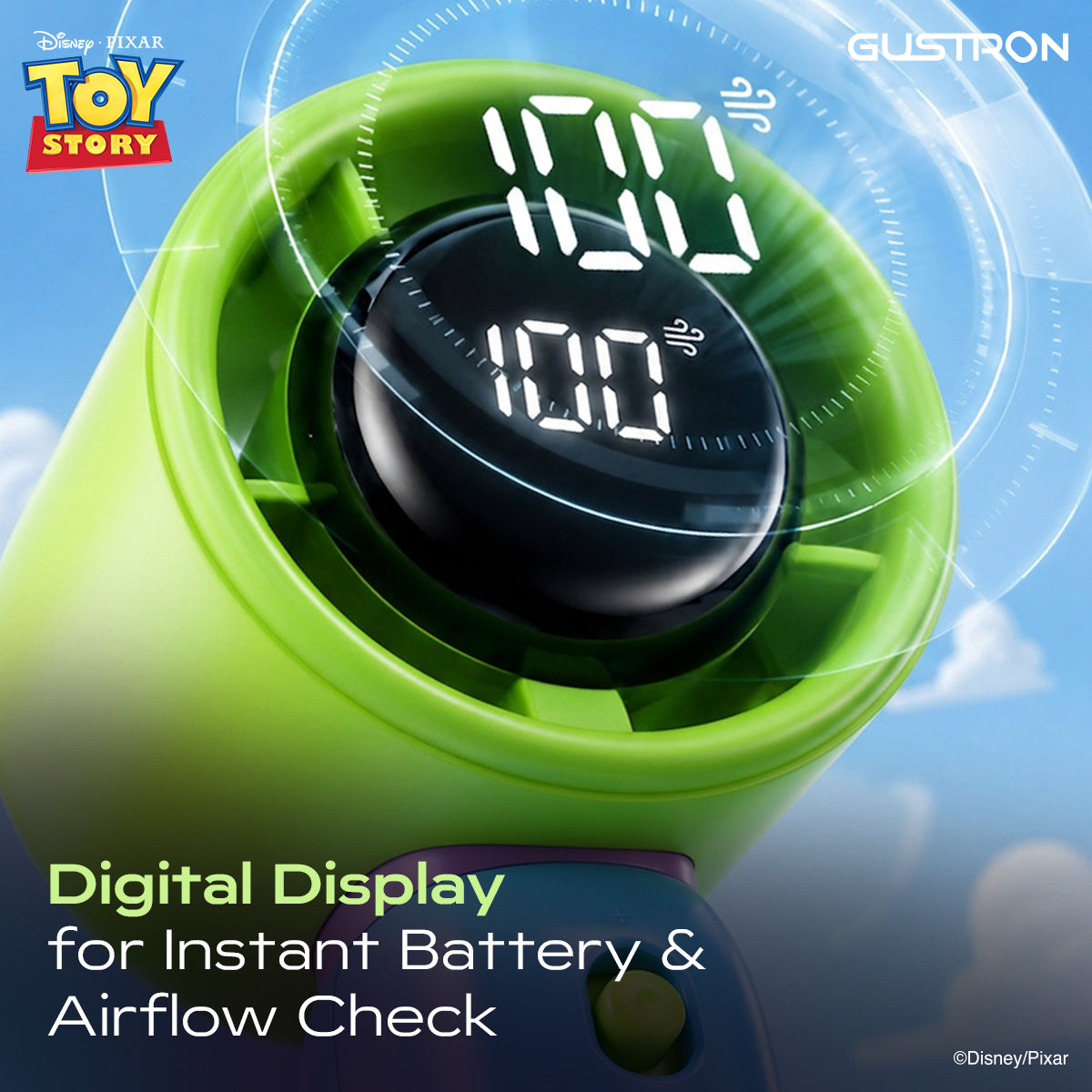 Gustron Super Power Handheld Fan Aliens