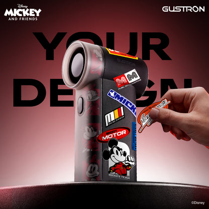 Gustron Portable Handheld Fan Mickey Racing - Black