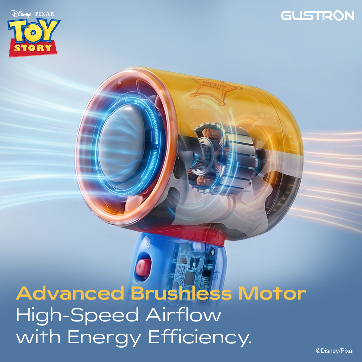 Gustron Super Power Handheld Fan Woody