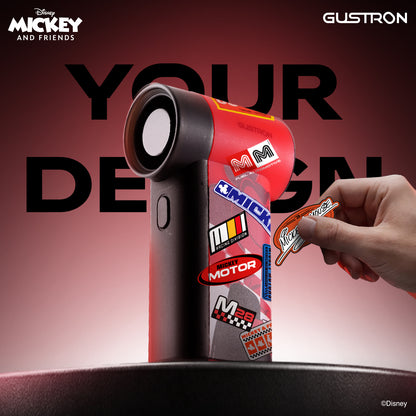 Gustron Portable Handheld Fan Mickey Racing - Red