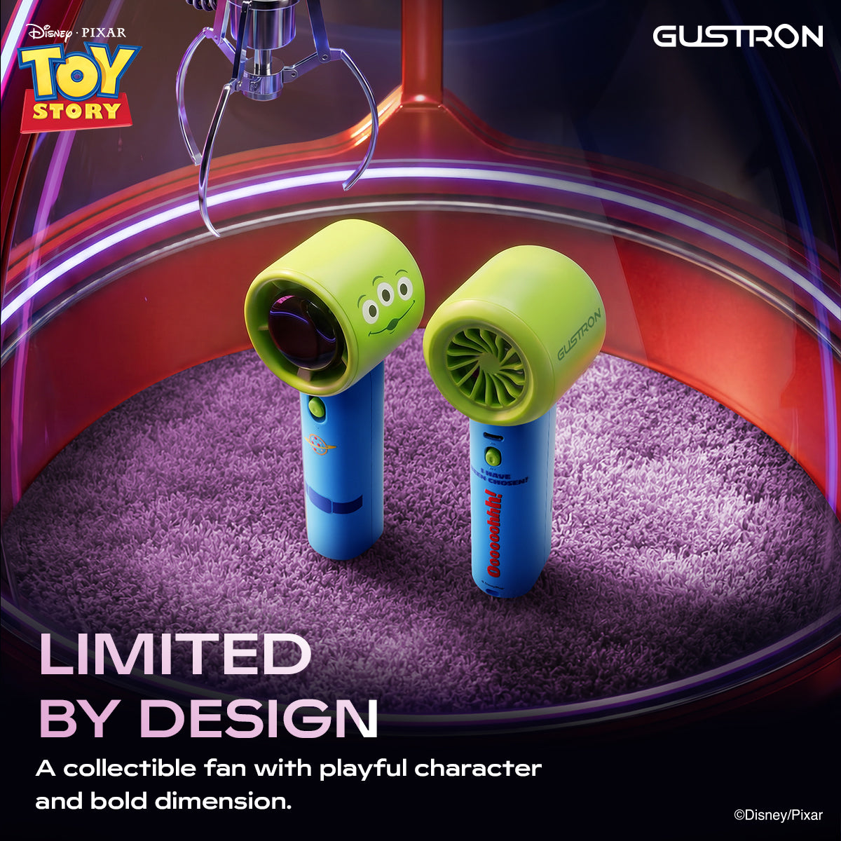 Gustron Super Power Handheld Fan Aliens