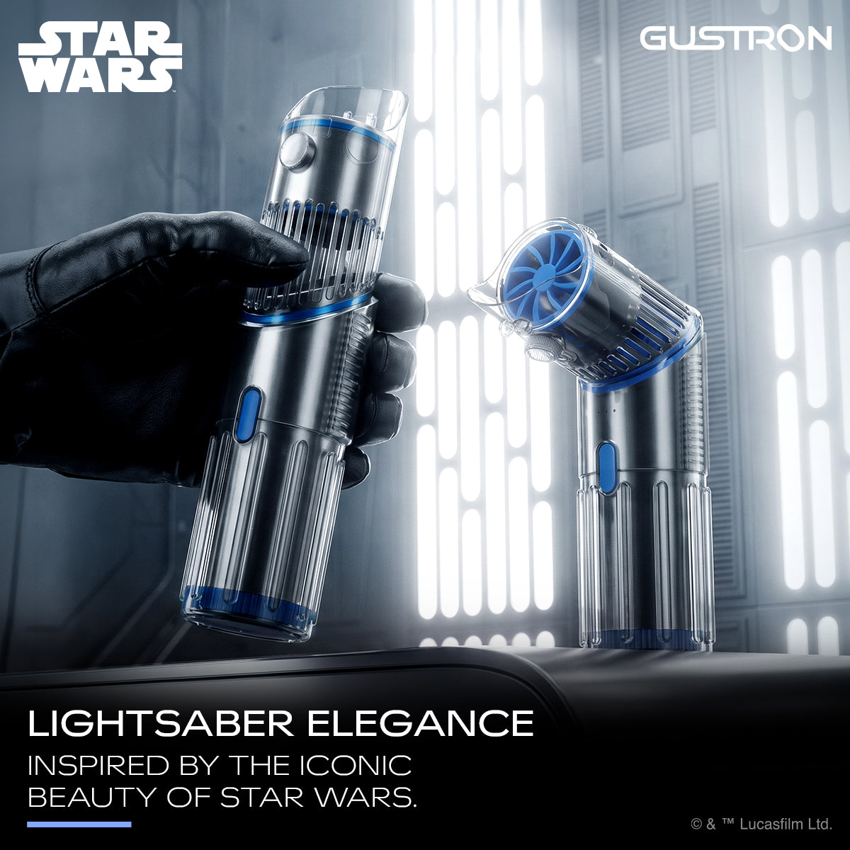Gustron Portable Saber Fan Luke Skywalker - Blue