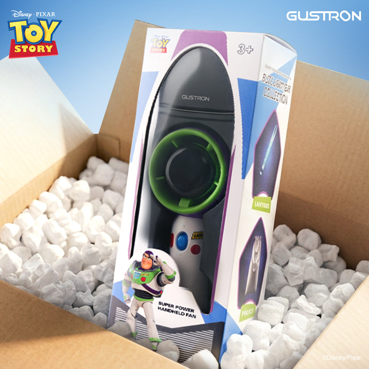 Gustron Super Power Handheld Fan Buzz Lightyear
