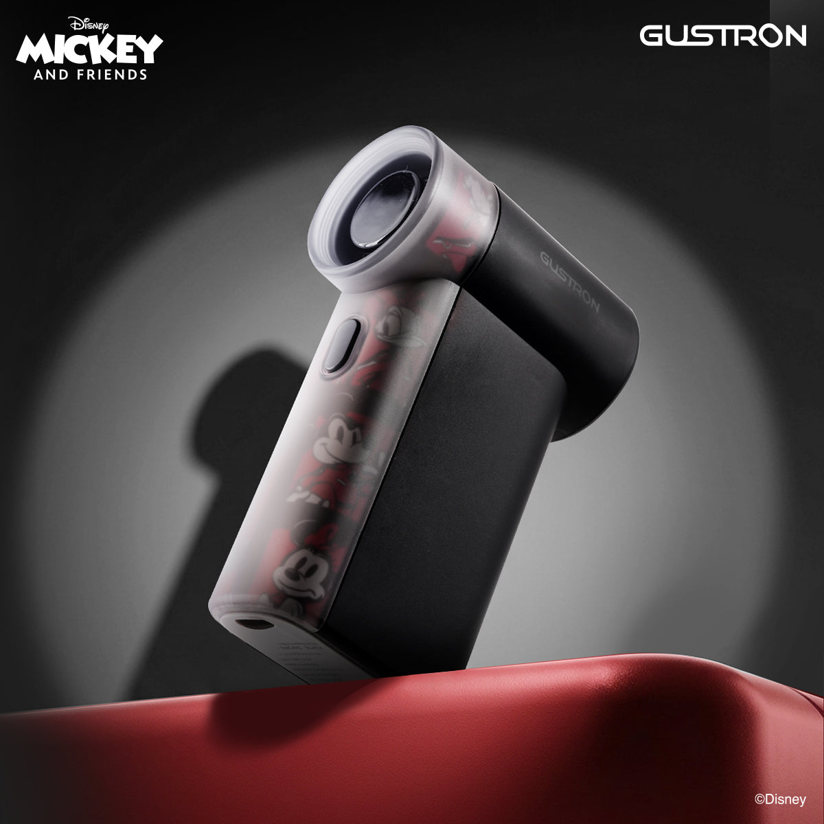Gustron Portable Handheld Fan Mickey Racing - Black