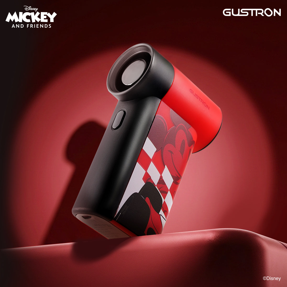 Gustron Portable Handheld Fan Mickey Racing - Red